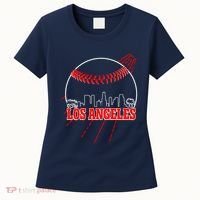 Retro Los Angeles Skyline Baseball Women's T-Shirt thumb 0