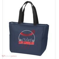 Retro Los Angeles Skyline Baseball Tote Bag thumb 3