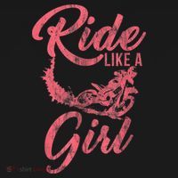 Ride Like A Girl Motocross Dirt Bike Rider Motorcycle T-Shirt thumb 7