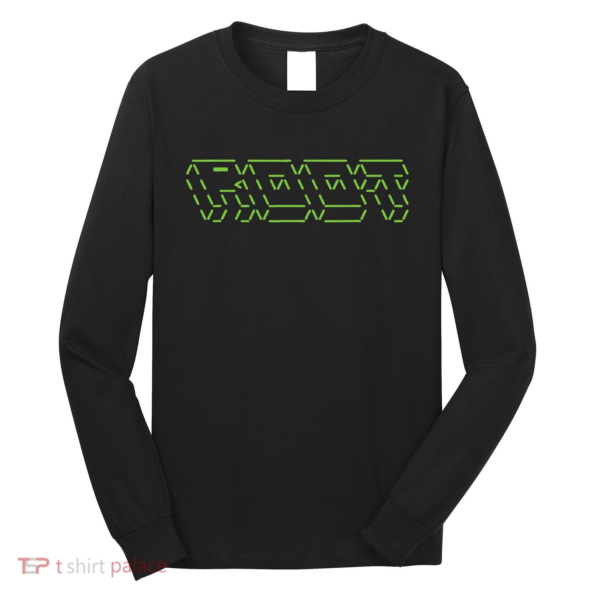 Root Linux ASCII Art Hacker Long Sleeve Shirt