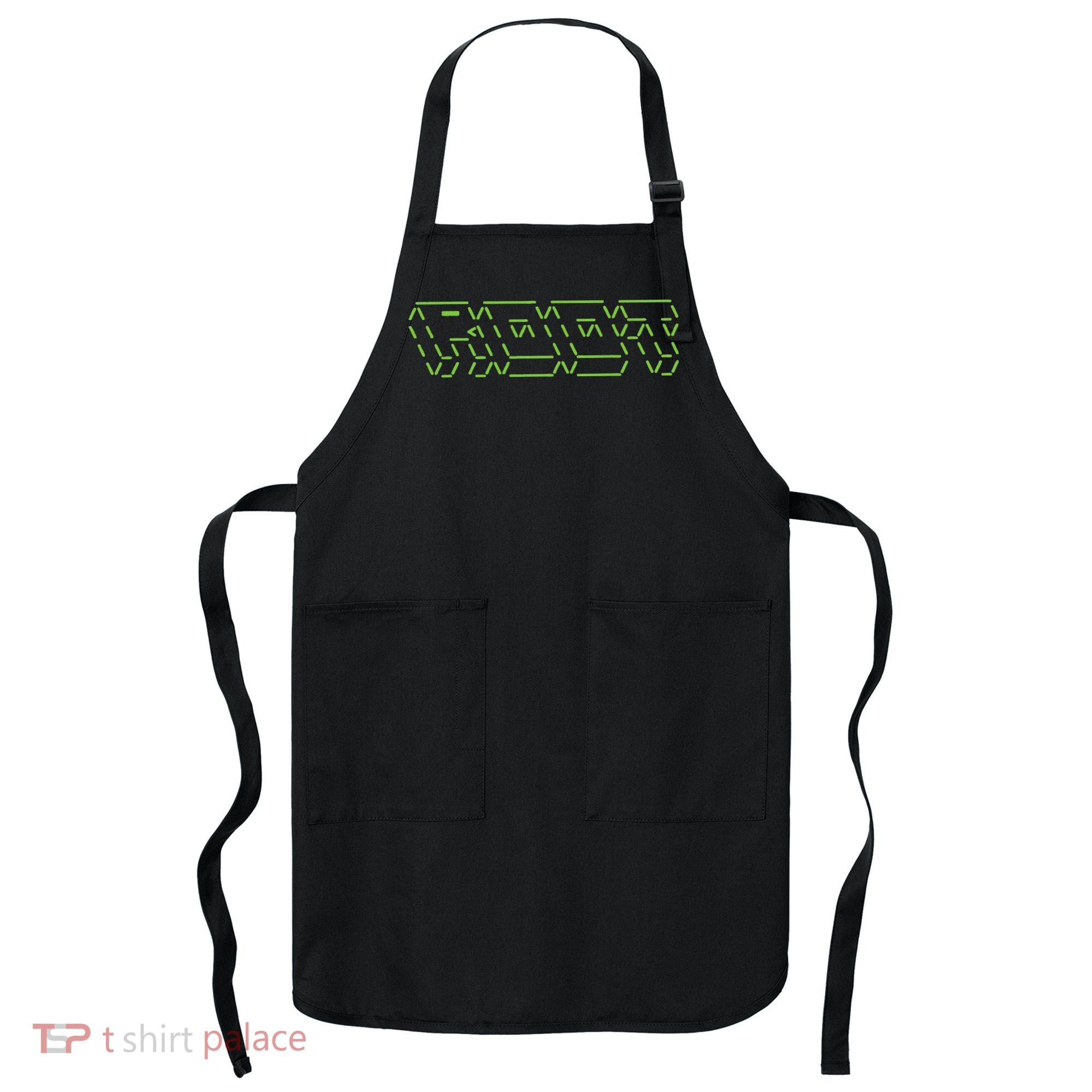Root Linux ASCII Art Hacker Apron