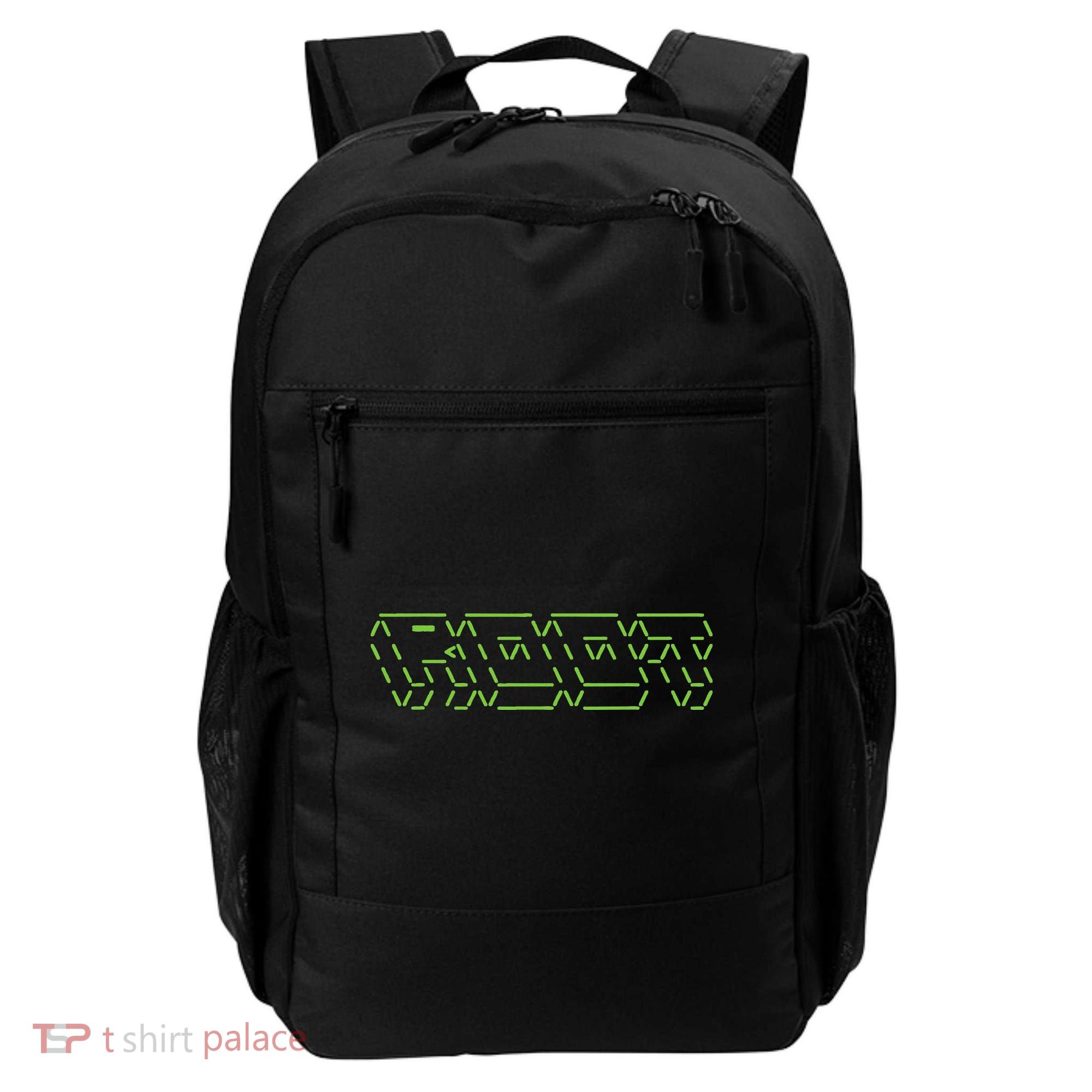 Root Linux ASCII Art Hacker Backpack