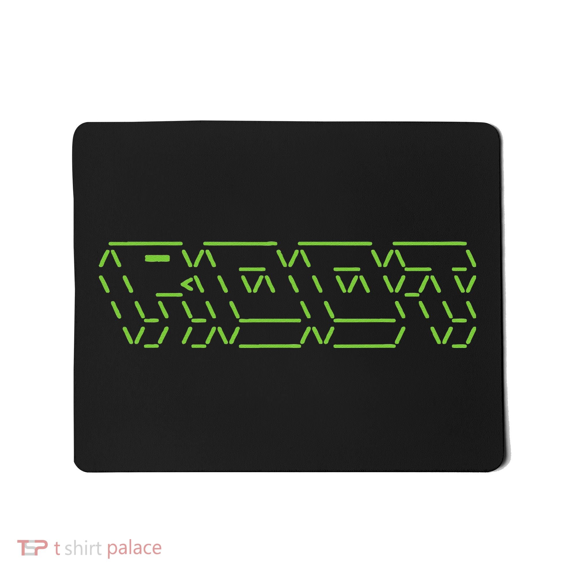 Root Linux ASCII Art Hacker Mousepad