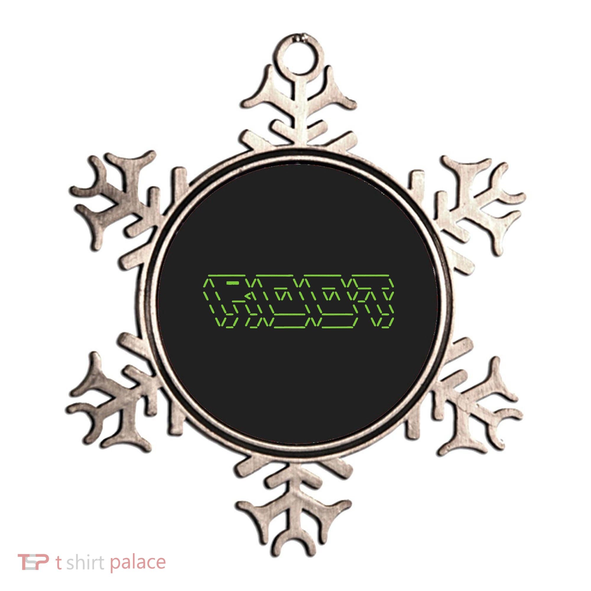 Root Linux ASCII Art Hacker Ornament