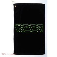Root Linux ASCII Art Hacker Golf Towel thumb 0