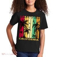 Retro Los Angeles California Palm Tree Stripes Kids T-Shirt thumb 2