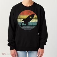 Rocket Launch Astronomy Funny Retro Rocket Space Ship Women's Sweatshirt thumb 0