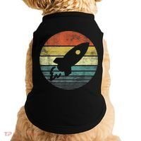 Rocket Launch Astronomy Funny Retro Rocket Space Ship Doggie Tank thumb 0
