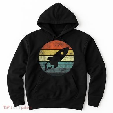Rocket Launch Astronomy Funny Retro Rocket Space Ship Hoodie