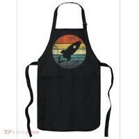 Rocket Launch Astronomy Funny Retro Rocket Space Ship Apron thumb 0
