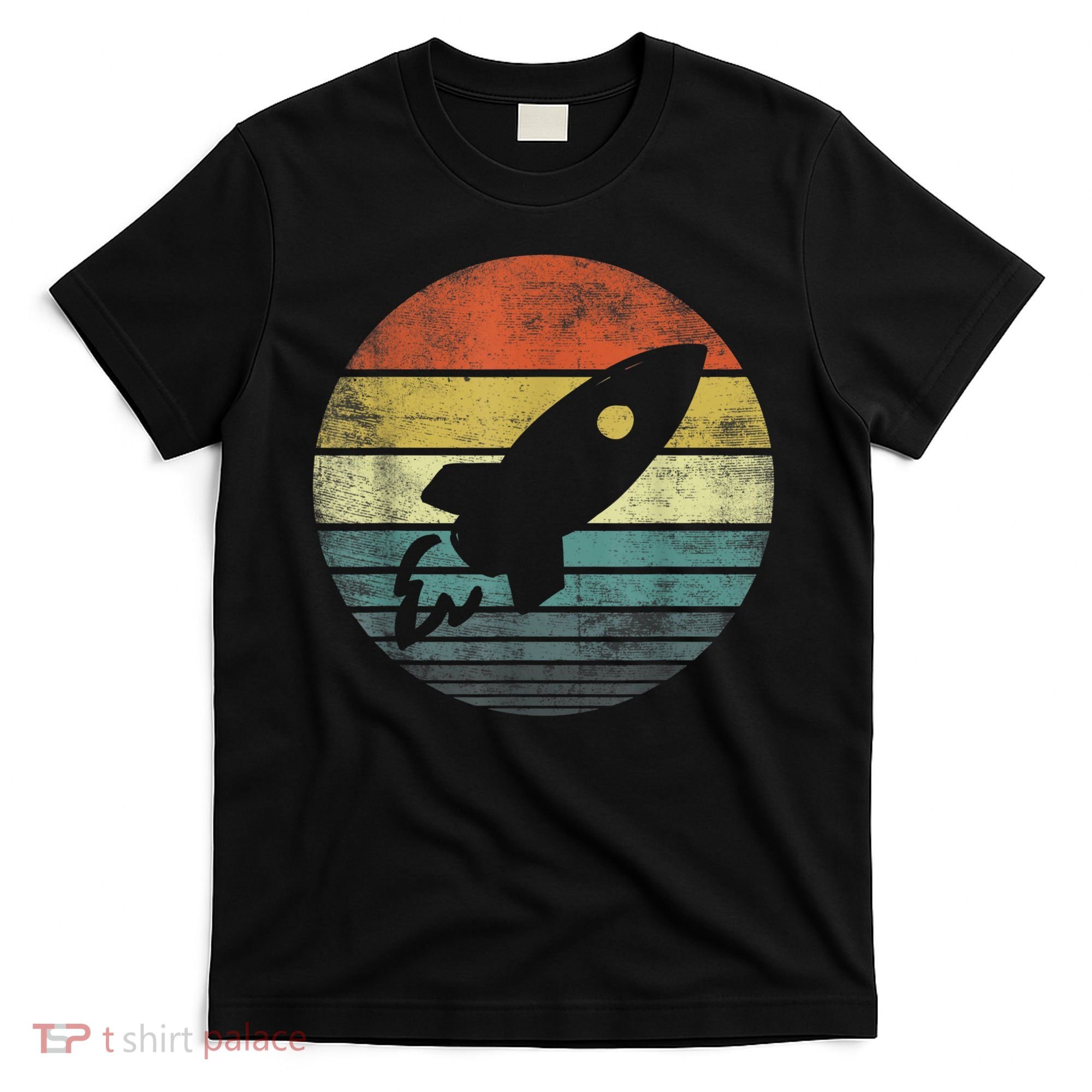 Rocket Launch Astronomy Funny Retro Rocket Space Ship T-Shirt