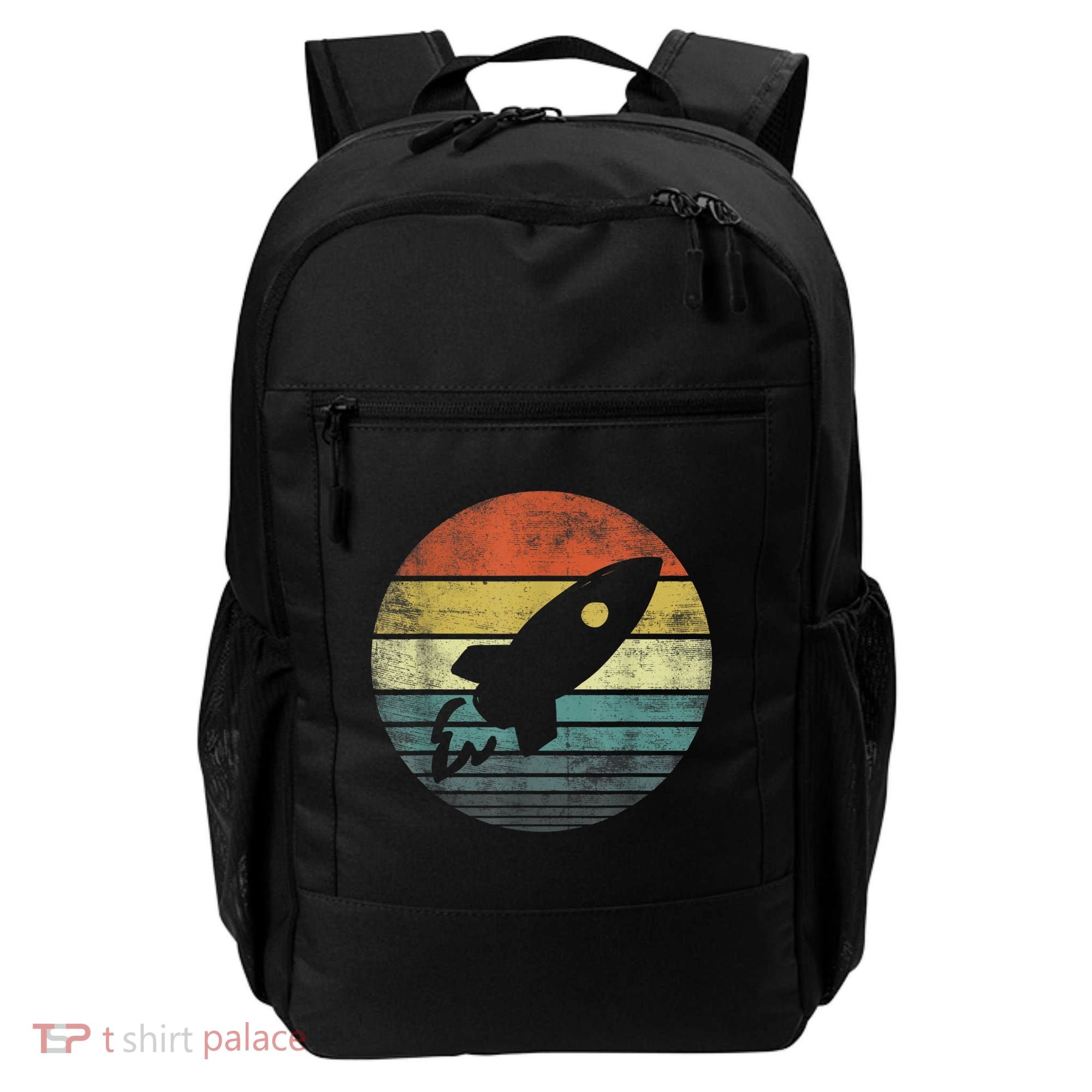 Rocket Launch Astronomy Funny Retro Rocket Space Ship Backpack