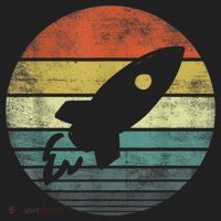 Rocket Launch Astronomy Funny Retro Rocket Space Ship Tumbler thumb 3