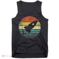 Rocket Launch Astronomy Funny Retro Rocket Space Ship Tank Top thumb 0