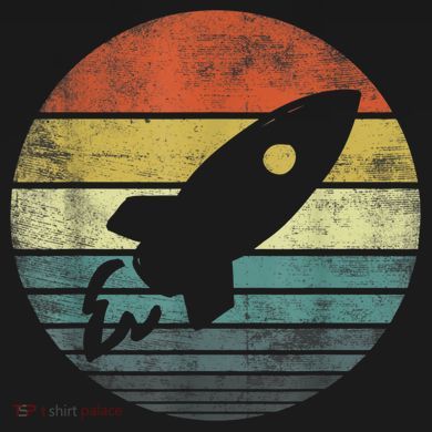 Rocket Launch Astronomy Funny Retro Rocket Space Ship Toddler T-Shirt