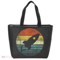 Rocket Launch Astronomy Funny Retro Rocket Space Ship Tote Bag thumb 0