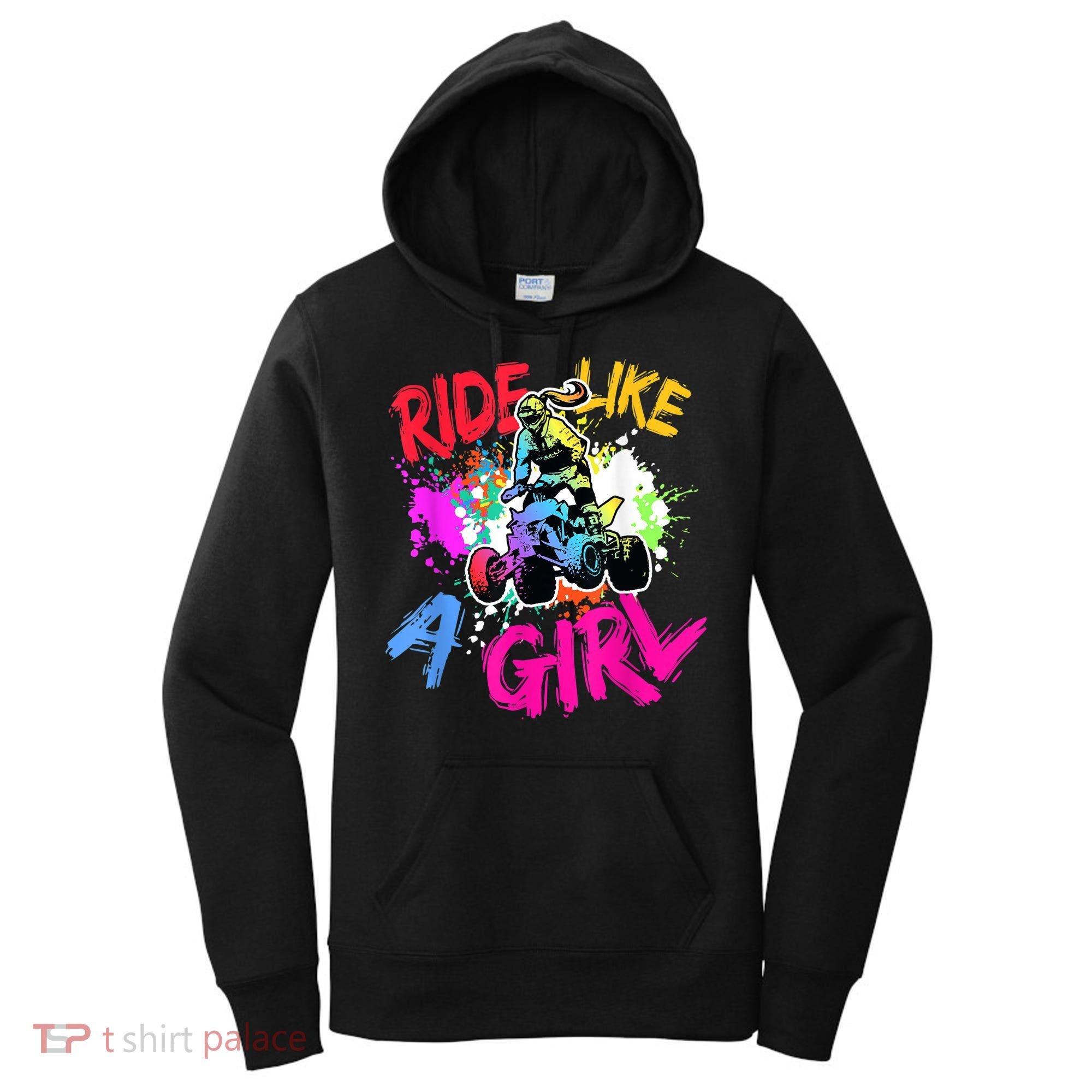 Ride Like A Girl ATV Lovers Quad Bike Biker Girl Women's Hoodie