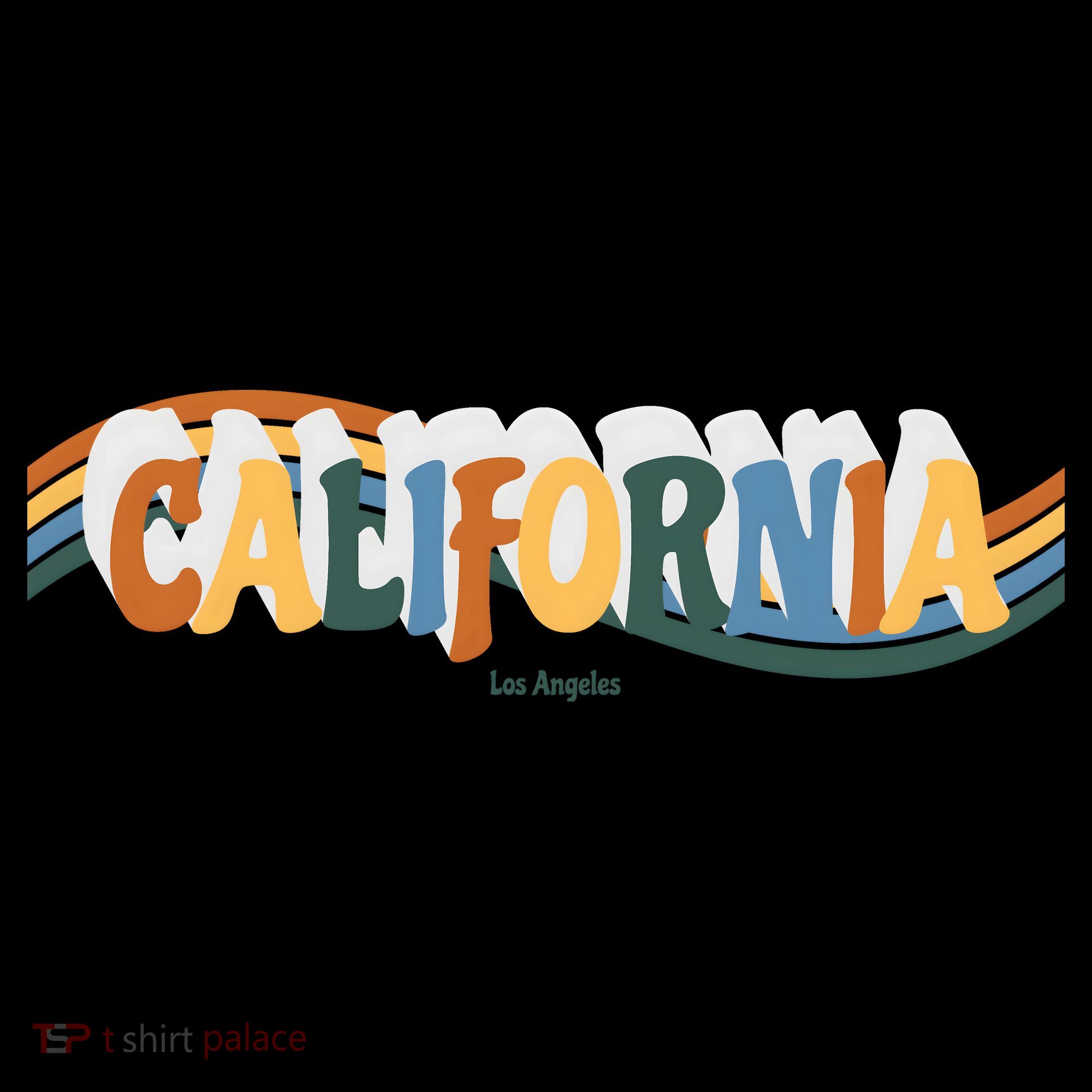 Retro Los Angeles California Cali Wave Women's Hoodie