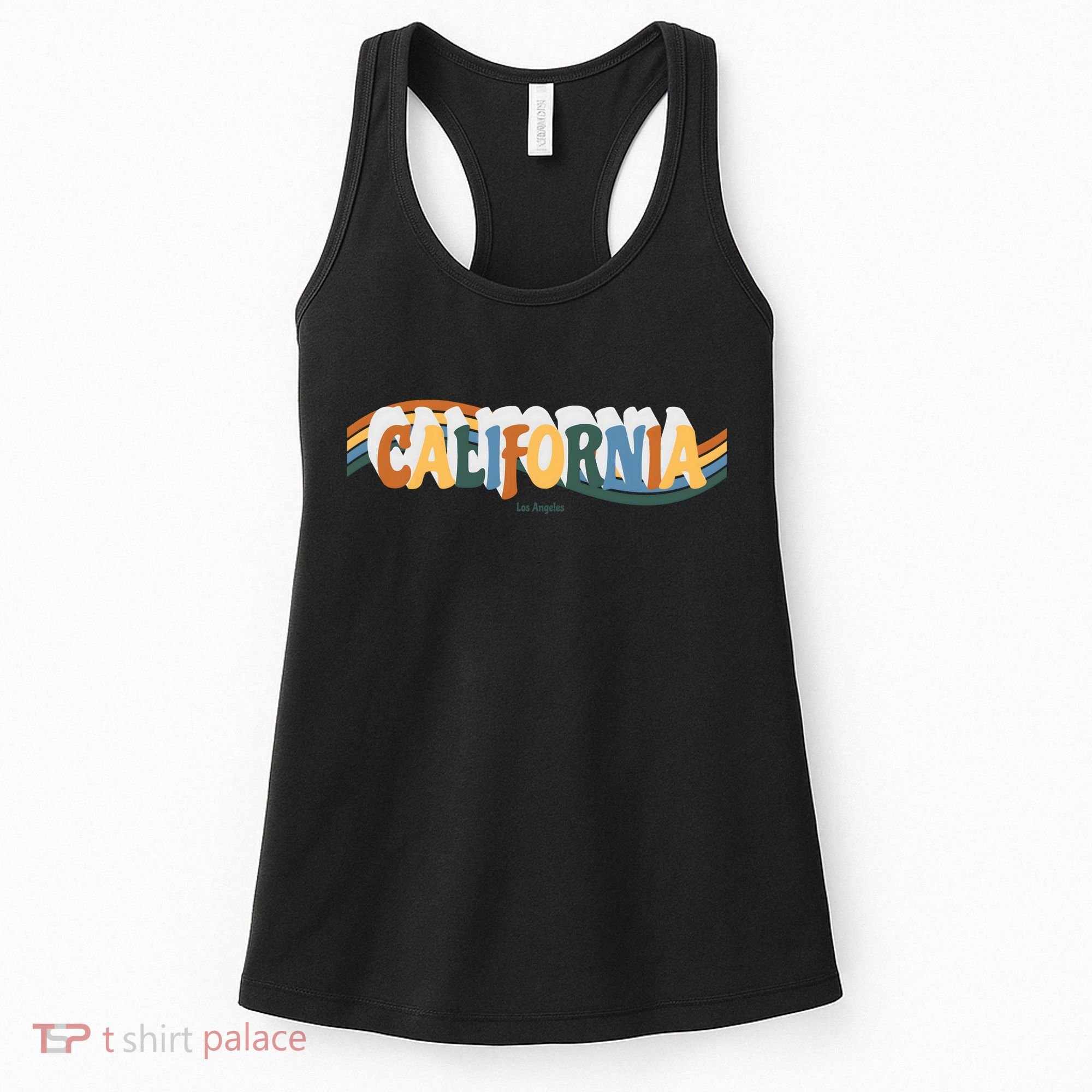 Retro Los Angeles California Cali Wave Women's Tank Top