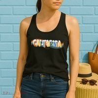 Retro Los Angeles California Cali Wave Women's Tank Top thumb 2