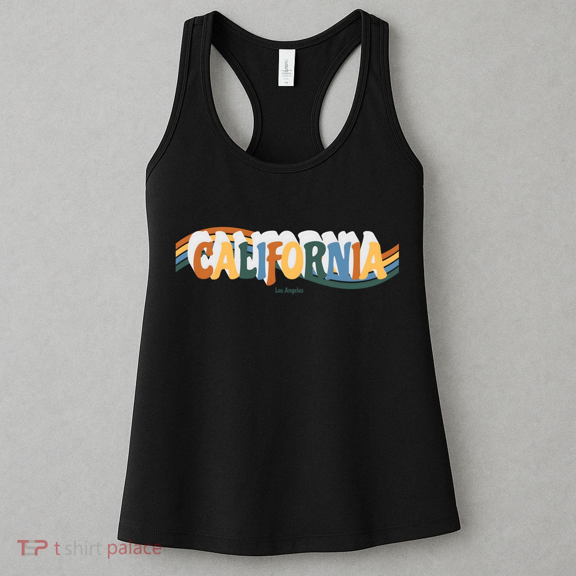 Retro Los Angeles California Cali Wave Women's Tank Top
