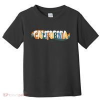 Retro Los Angeles California Cali Wave Toddler T-Shirt thumb 0