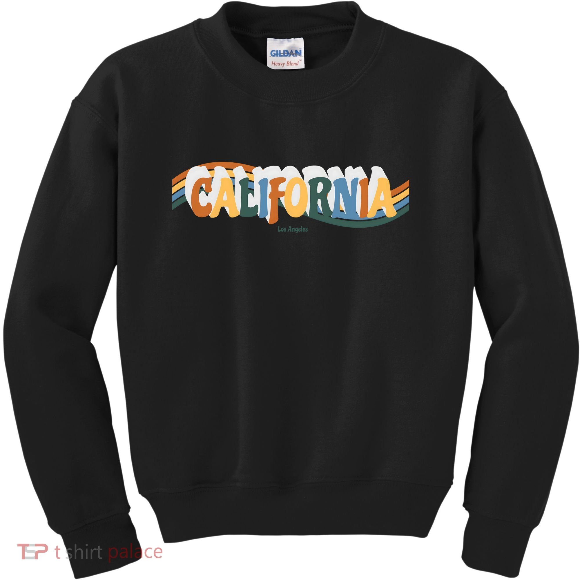Retro Los Angeles California Cali Wave Kids Sweatshirt