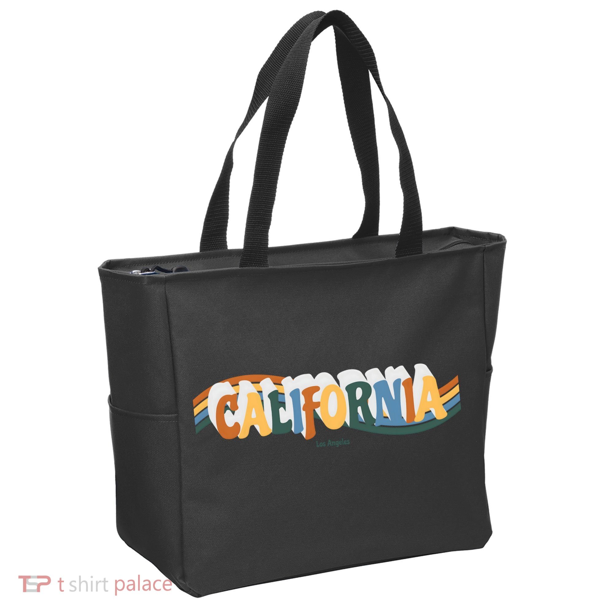 Retro Los Angeles California Cali Wave Tote Bag