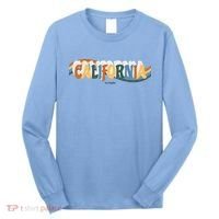 Retro Los Angeles California Cali Wave Long Sleeve Shirt thumb 0