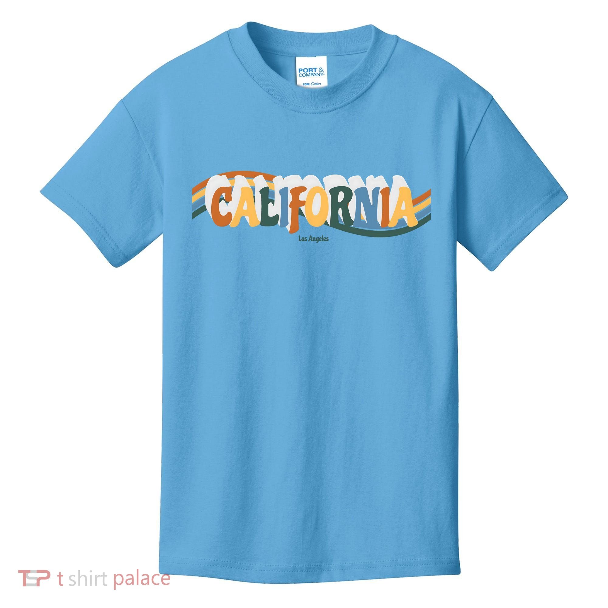 Retro Los Angeles California Cali Wave Kids T-Shirt