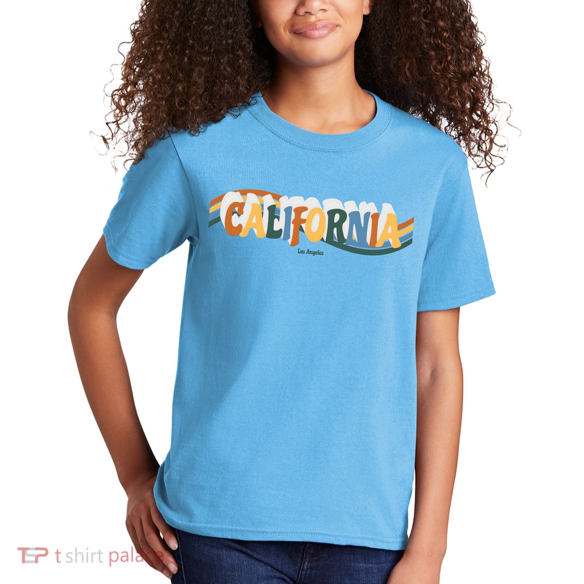 Retro Los Angeles California Cali Wave Kids T-Shirt