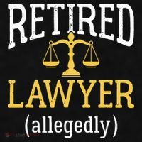 Retired Lawyer Allegedly Funny Attorney Retirement Ladies PosiCharge Tri-Blend Wicking Tank thumb 2