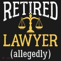 Retired Lawyer Allegedly Funny Attorney Retirement Women's Hoodie thumb 2