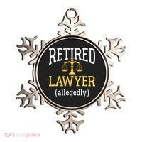 Retired Lawyer Allegedly Funny Attorney Retirement Ornament thumb 0
