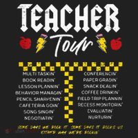 Retro Lightning Bolt Abcd The Teacher Women's Sweatshirt thumb 2