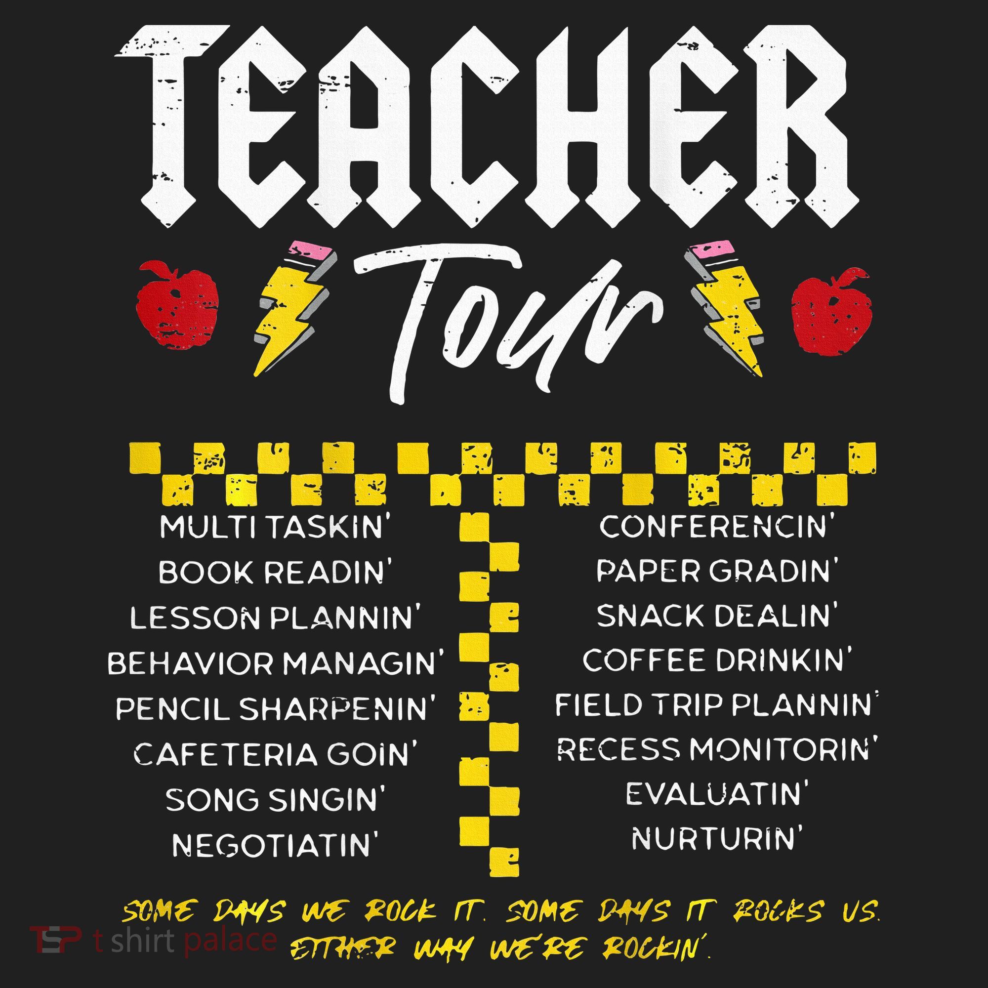 Retro Lightning Bolt Abcd The Teacher Hat