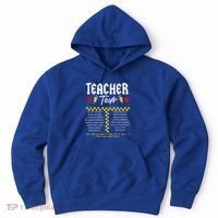 Retro Lightning Bolt Abcd The Teacher Hoodie thumb 0