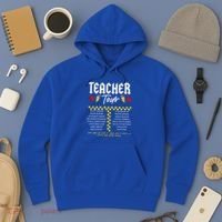 Retro Lightning Bolt Abcd The Teacher Hoodie thumb 3