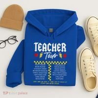 Retro Lightning Bolt Abcd The Teacher Hoodie thumb 4