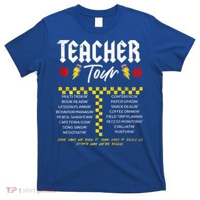 Retro Lightning Bolt Abcd The Teacher T-Shirt