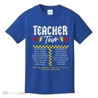 Retro Lightning Bolt Abcd The Teacher Kids T-Shirt thumb 0