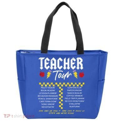 Retro Lightning Bolt Abcd The Teacher Tote Bag