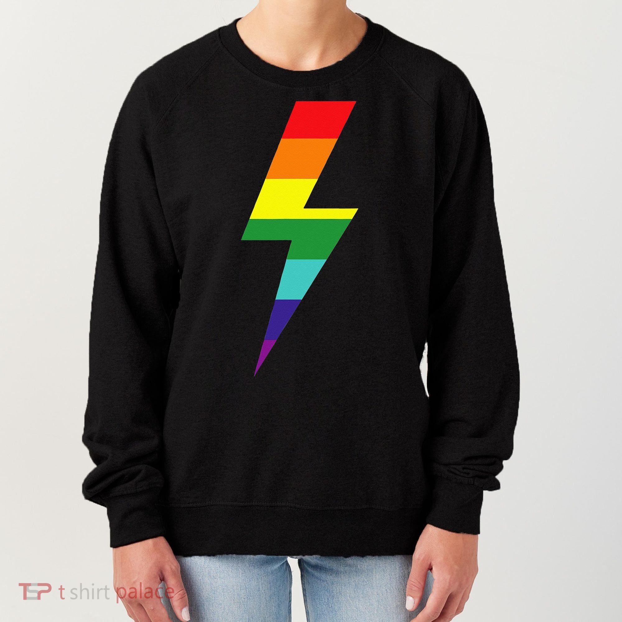 Rainbow Lightning Bolt Women's Sweatshirt