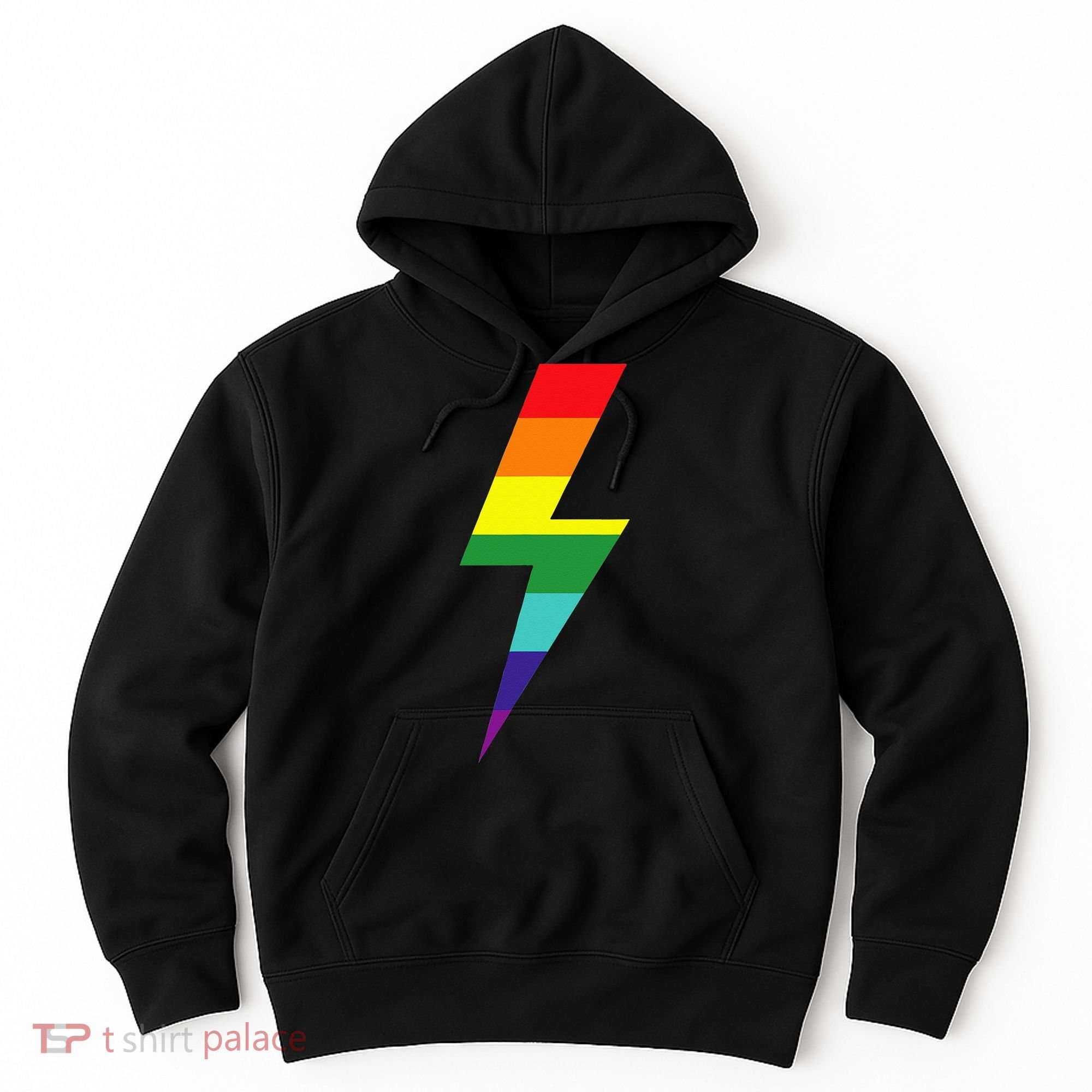 Rainbow Lightning Bolt Hoodie