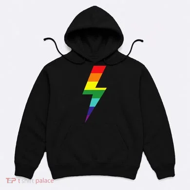 Rainbow Lightning Bolt Hoodie