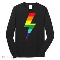 Rainbow Lightning Bolt Long Sleeve Shirt thumb 0