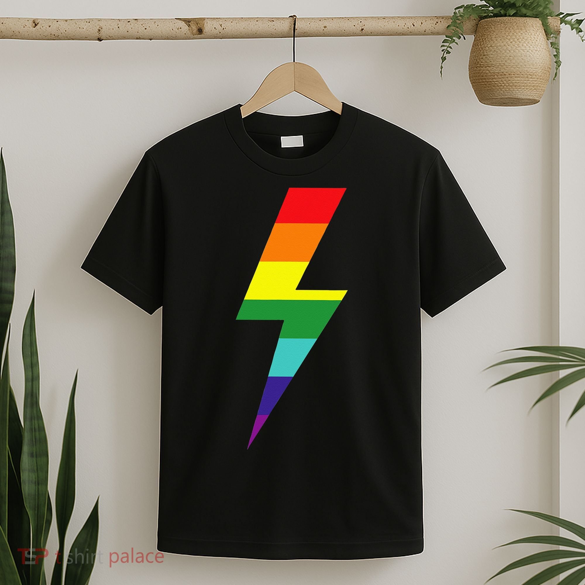 Rainbow Lightning Bolt T-Shirt