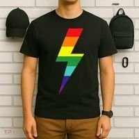 Rainbow Lightning Bolt T-Shirt thumb 6