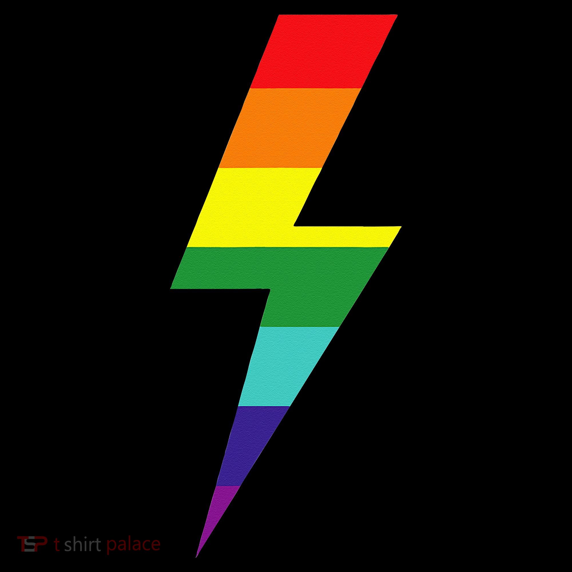 Rainbow Lightning Bolt Bucket Hat
