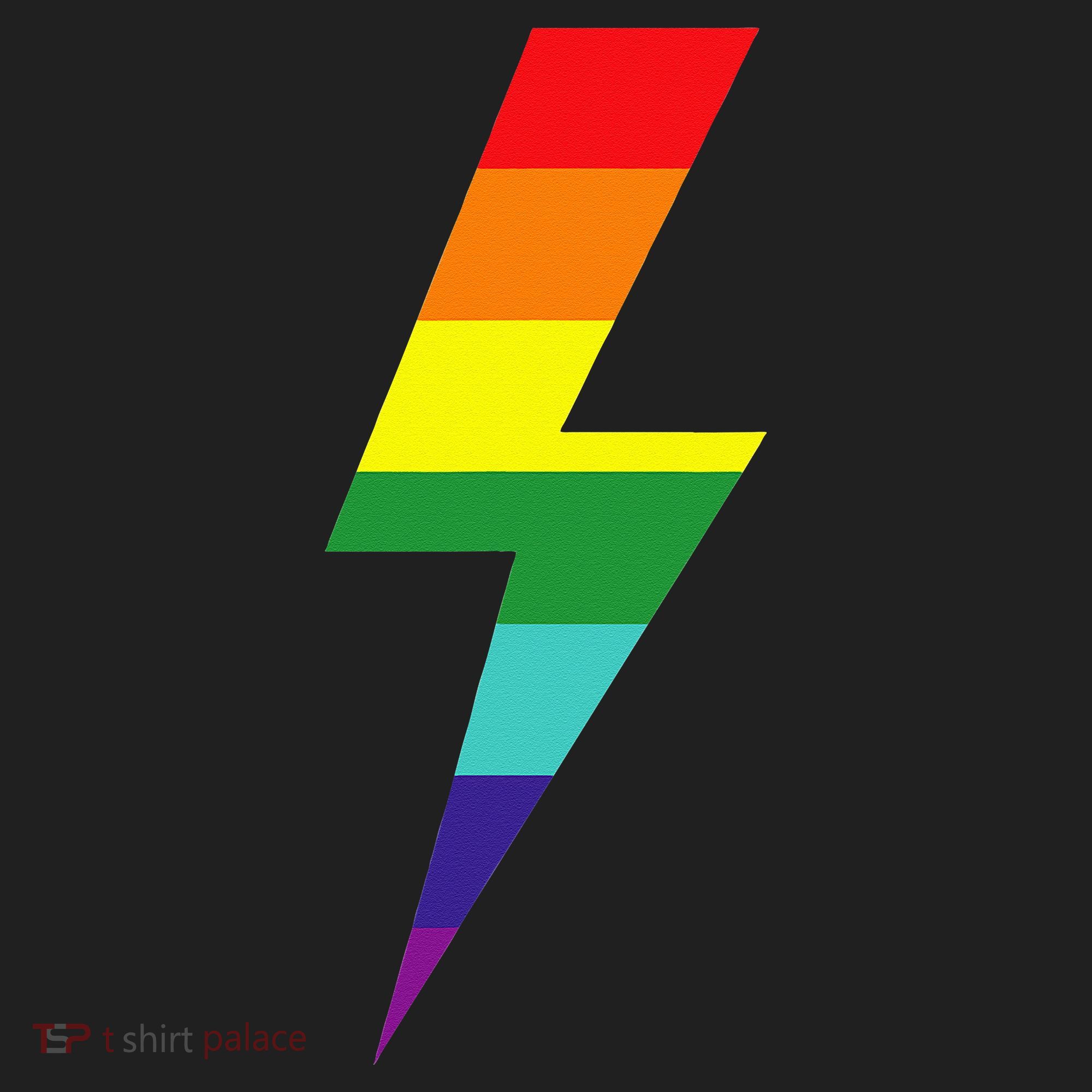 Rainbow Lightning Bolt Tumbler